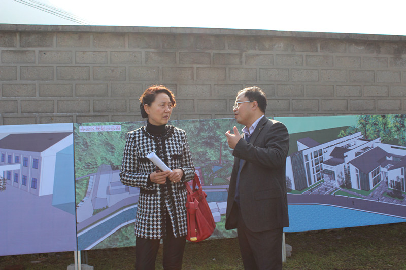 縣政協領導一行參觀考察宣紙文化園