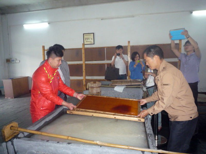 奧運冠軍陳一冰參觀中國宣紙文化園